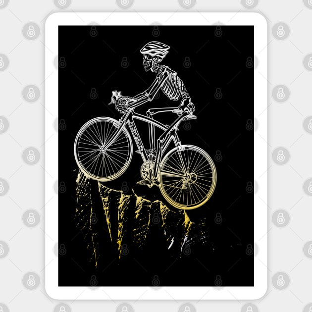 Animado Esqueleto bicicleta de montaña mejor vendido Sticker by vintagejoa
